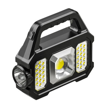 Solar uppladdningsbar LED-ficklampa