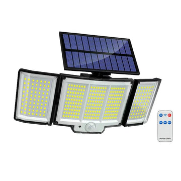 TriLux™ – Driedubbele Solarlamp met Bewegingssensor - Telune