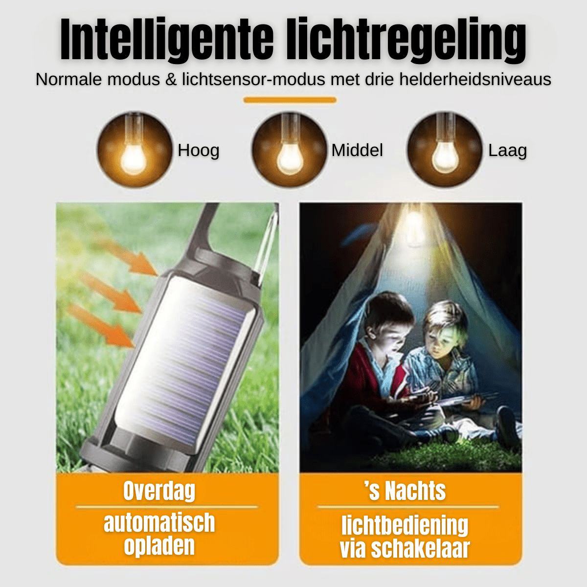 LumiCore™ – Solar - & USB - camping - en noodlamp - Telune