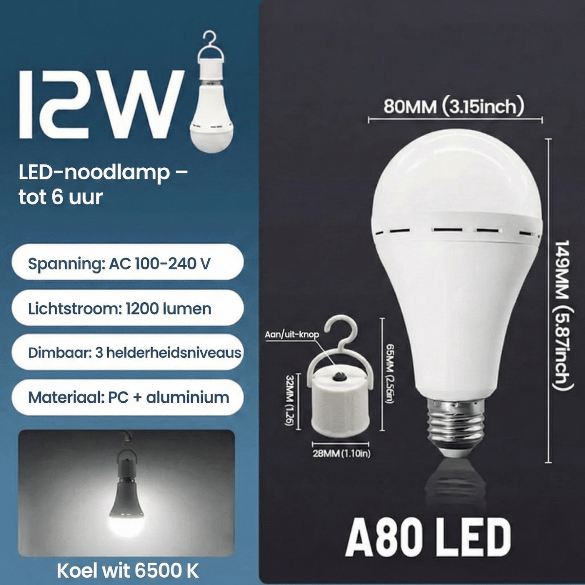 PowerSafe™ – LED - noodlamp & noodstroomlamp - Telune