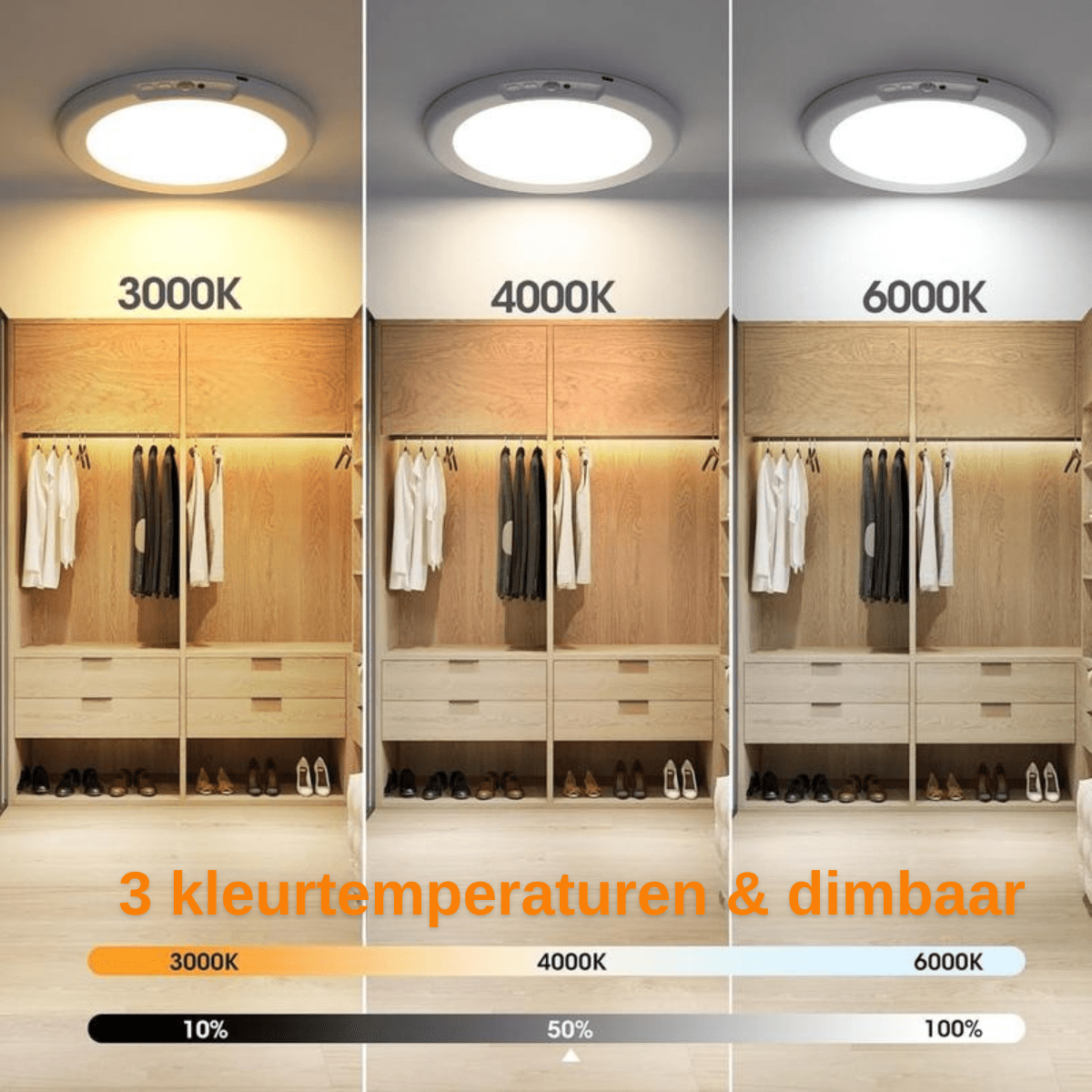 LumiNest™ – Draadloze Plafondlamp met Sensor - Telune