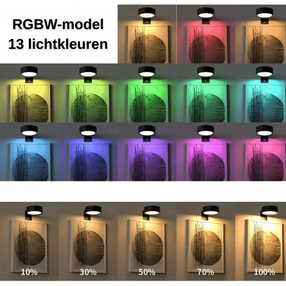 LumiArt™ – Draadloze Schilderij - & Wandlamp - Telune