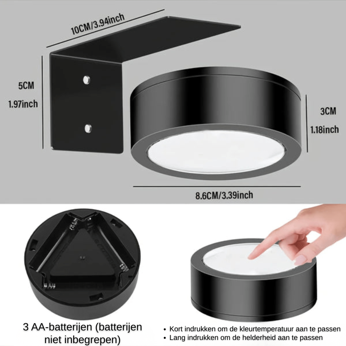 LumiArt™ – Draadloze Schilderij - & Wandlamp - Telune