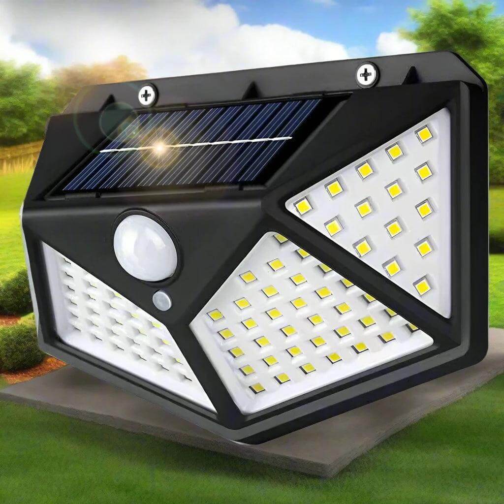 100 LED Solar Muur Lamp