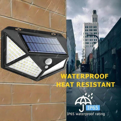 100 LED Solar Muur Lamp