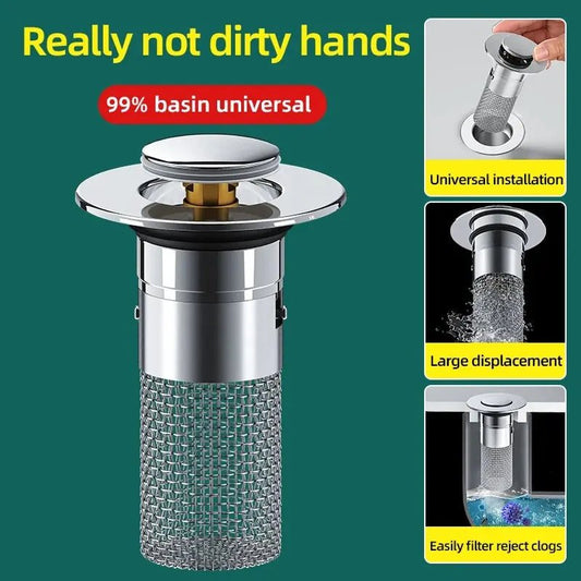 Drainix™ – Universele Wastafelstop - Telune