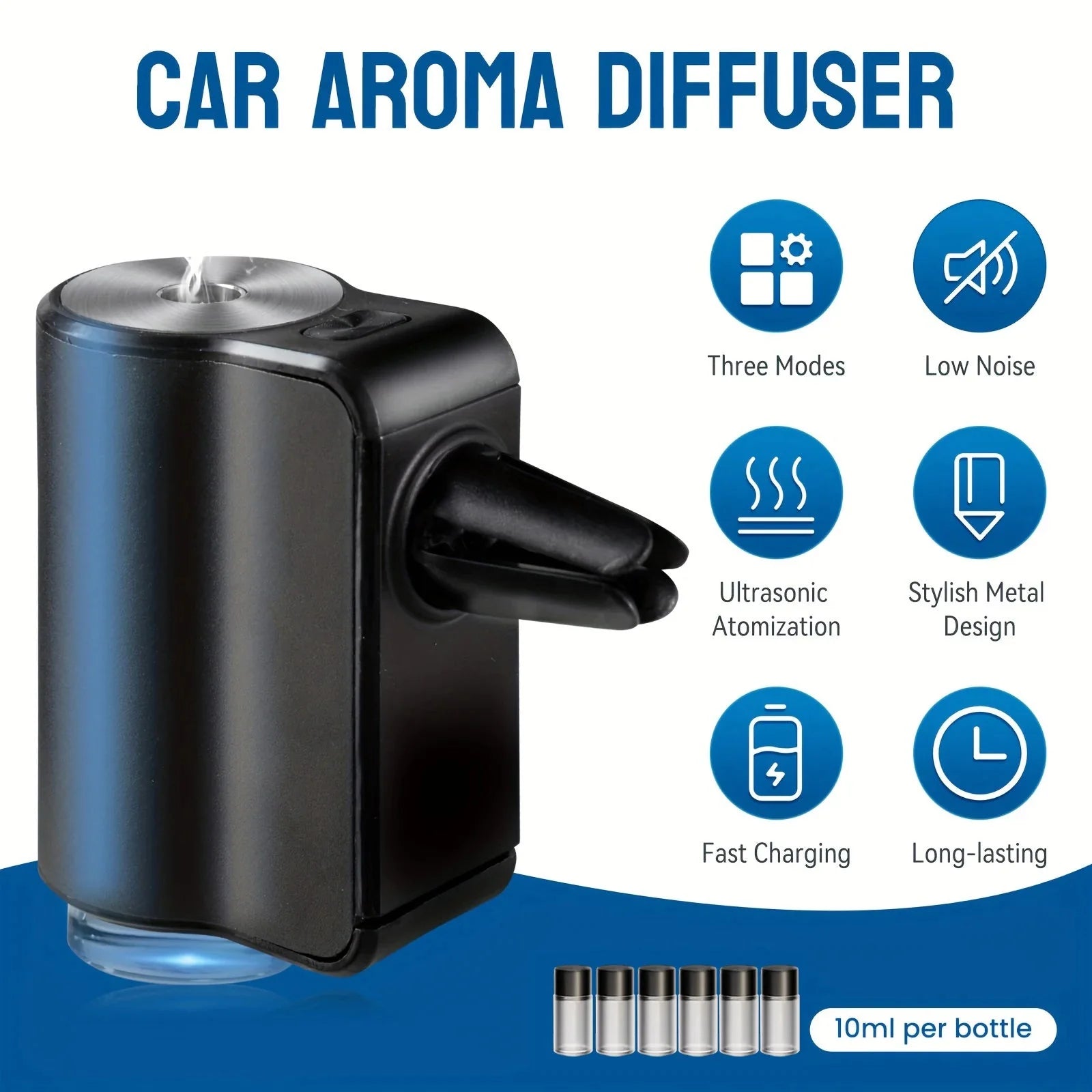 AiroMist™ – Elektrische Auto Geurverspreider met LED & Ultrasoon - Telune