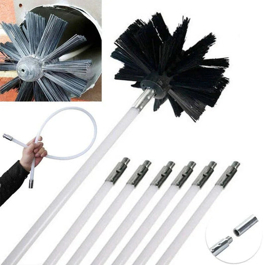 FlueFlex™ – Flexibele Reinigingsset voor Schoorsteen & Droger - Telune
