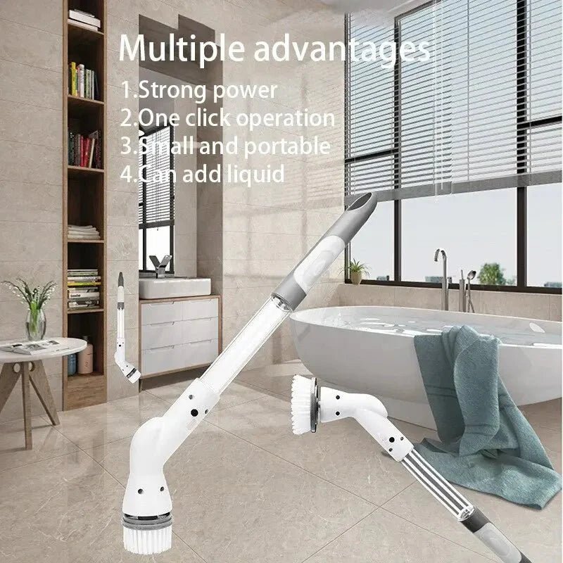 ScrubPro™ – Elektrische Schoonmaakborstel met Accu voor Badkamer & Keuken - Telune