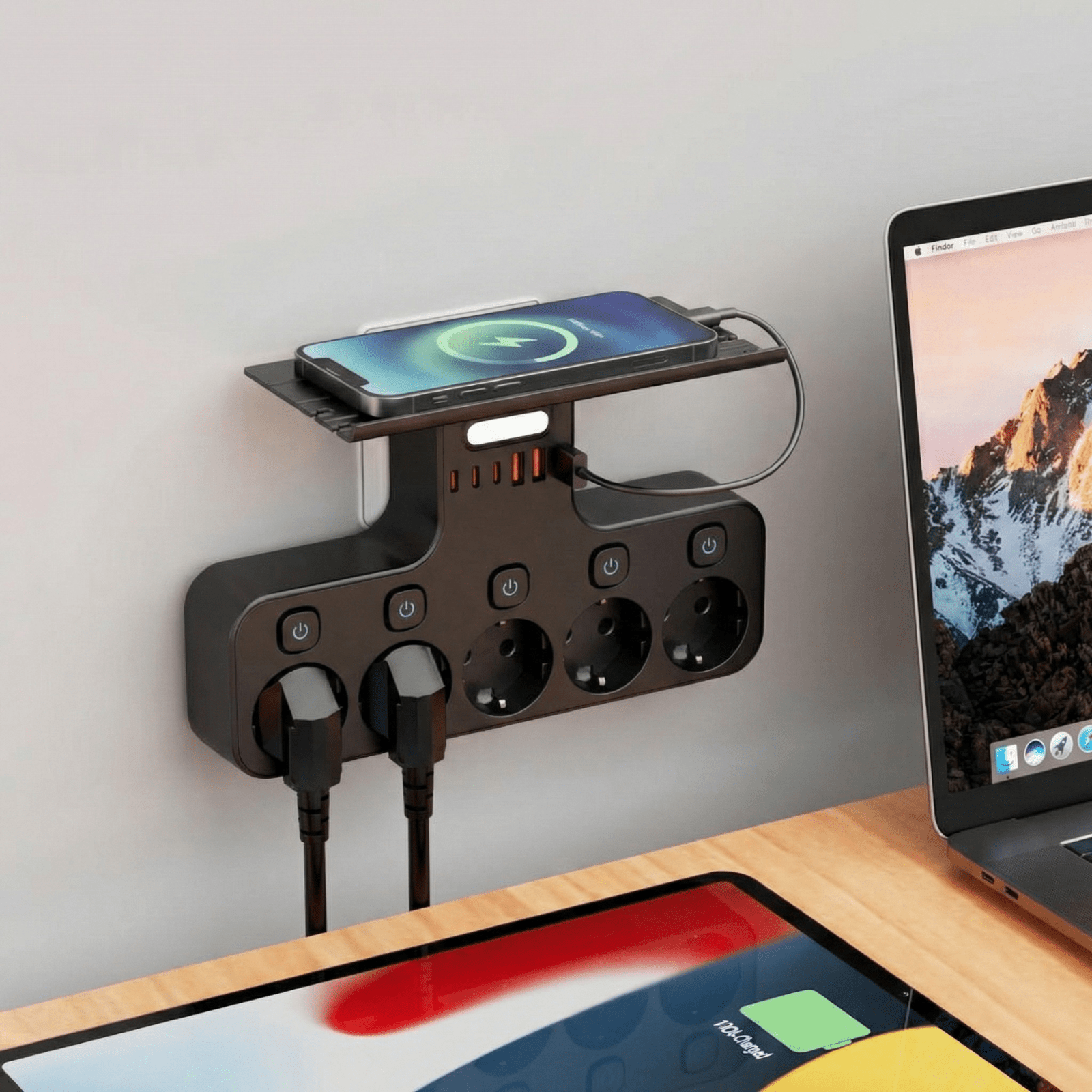 VoltDock™ – Slimme stekkerdoos met USB - C - Telune