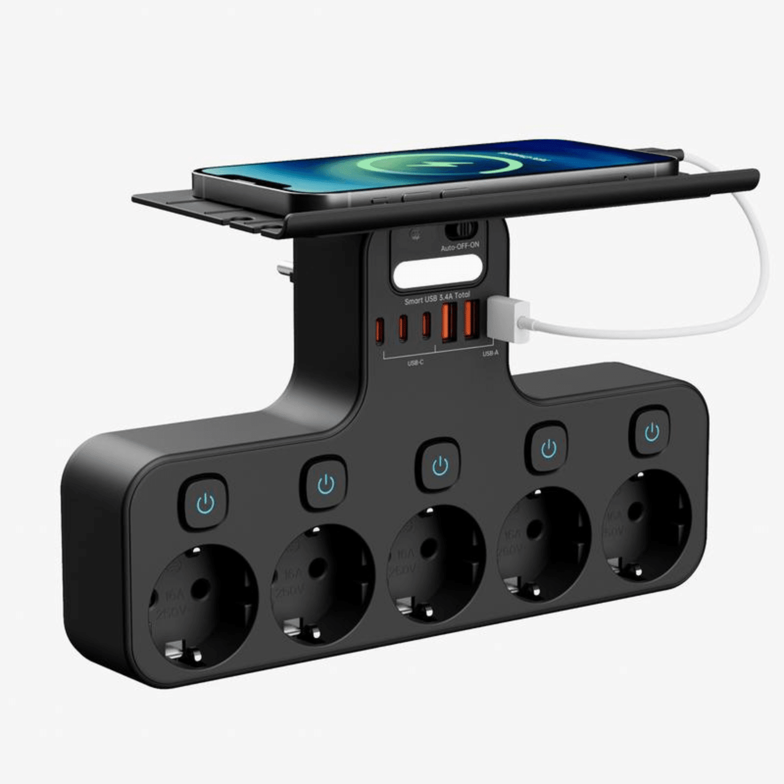 VoltDock™ – Slimme stekkerdoos met USB - C - Telune