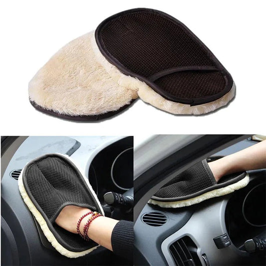 Wollix™ – Zachte Microvezel Washandschoenen voor Auto & Huis - Telune