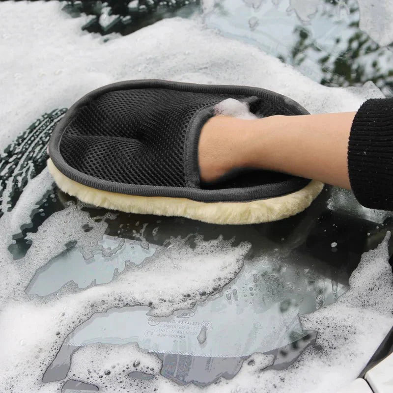 Wollix™ – Zachte Microvezel Washandschoenen voor Auto & Huis - Telune
